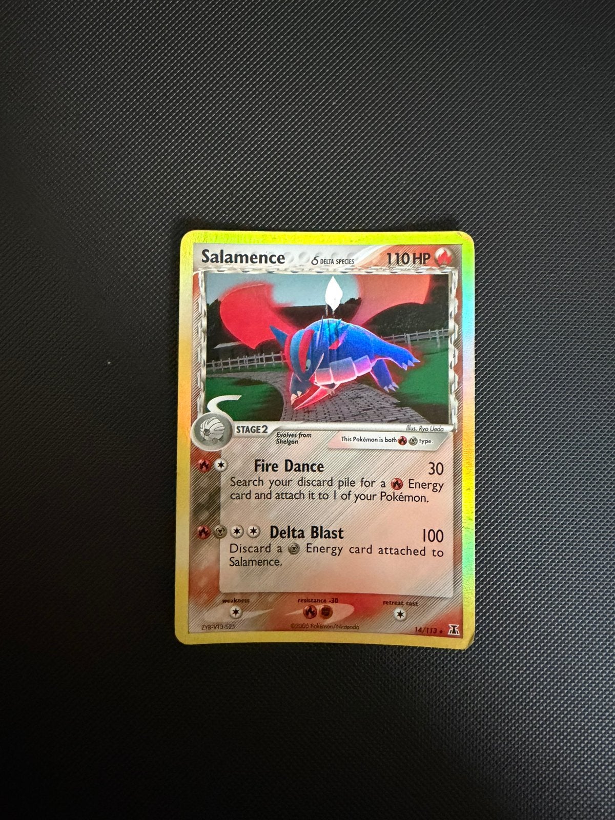 Pokémon Salamence δ 14/113 EX Delta Species Holo, Ophalen of Verzenden, Zo goed als nieuw