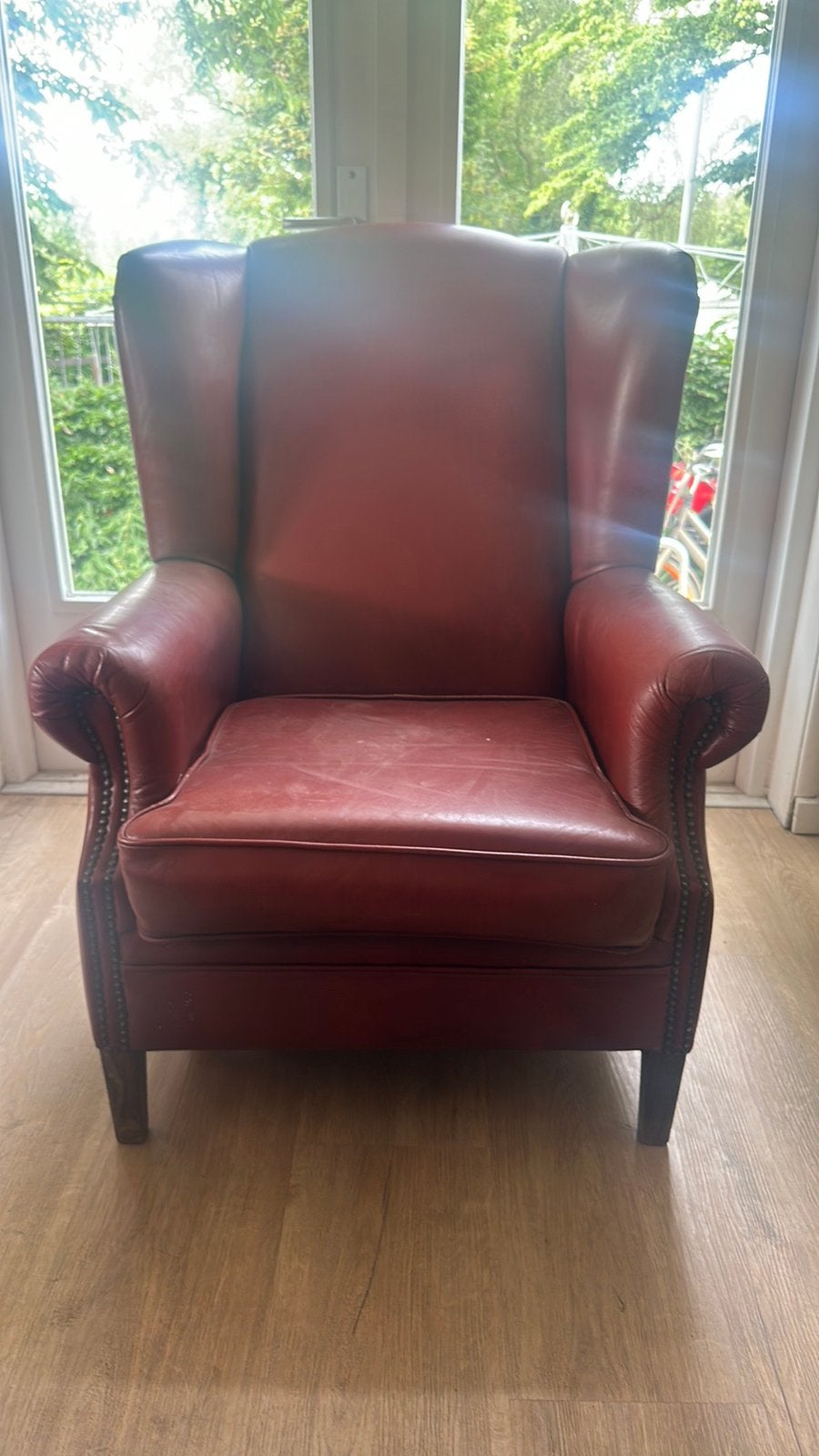 Chesterfield fauteuil, Ophalen of Verzenden, Zo goed als nieuw, 75 tot 100 cm