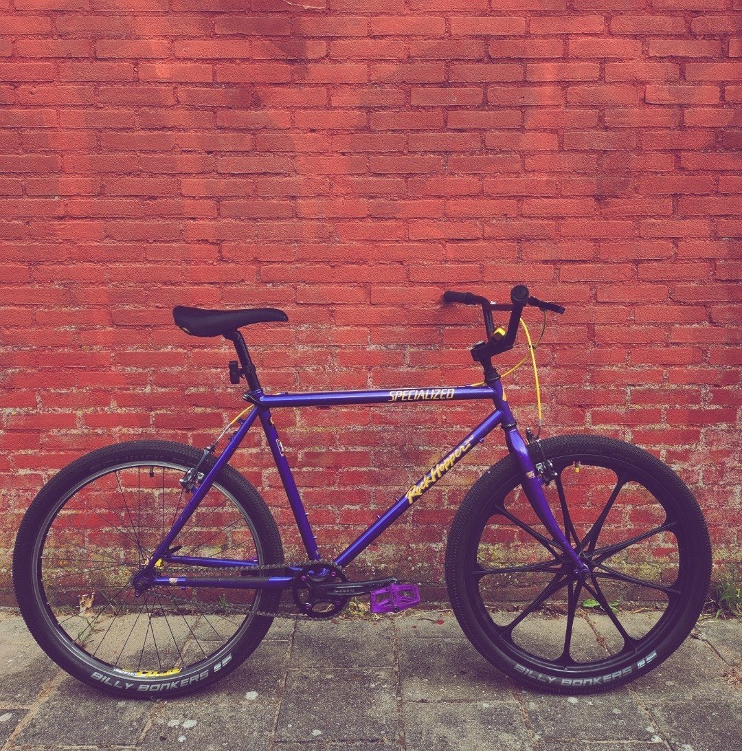 Specialized rockhopper 52 cm singlespeed retro, Minder dan 10 versnellingen, Gebruikt, 26 inch, Velgrem