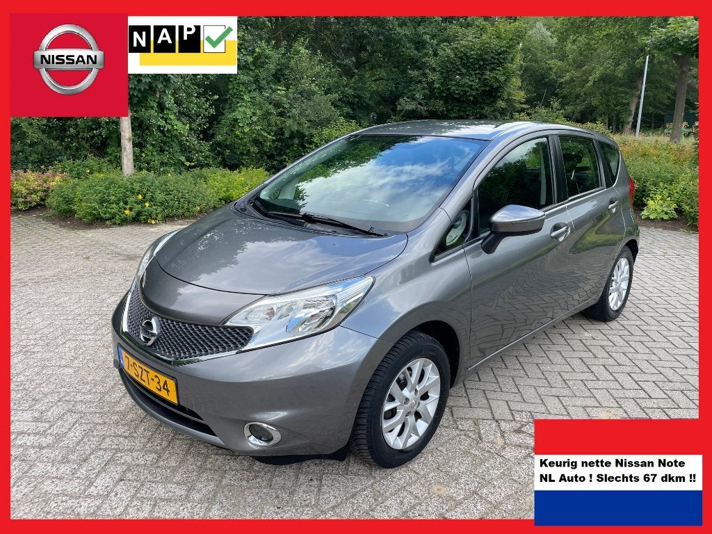 Nissan Note 1.2 Connect Edition luxe'14 Slechts 67 dkm (NAP), Auto's, Nissan, Bedrijf, Note, ABS, Airbags, Airconditioning, Automatische klimaatregeling