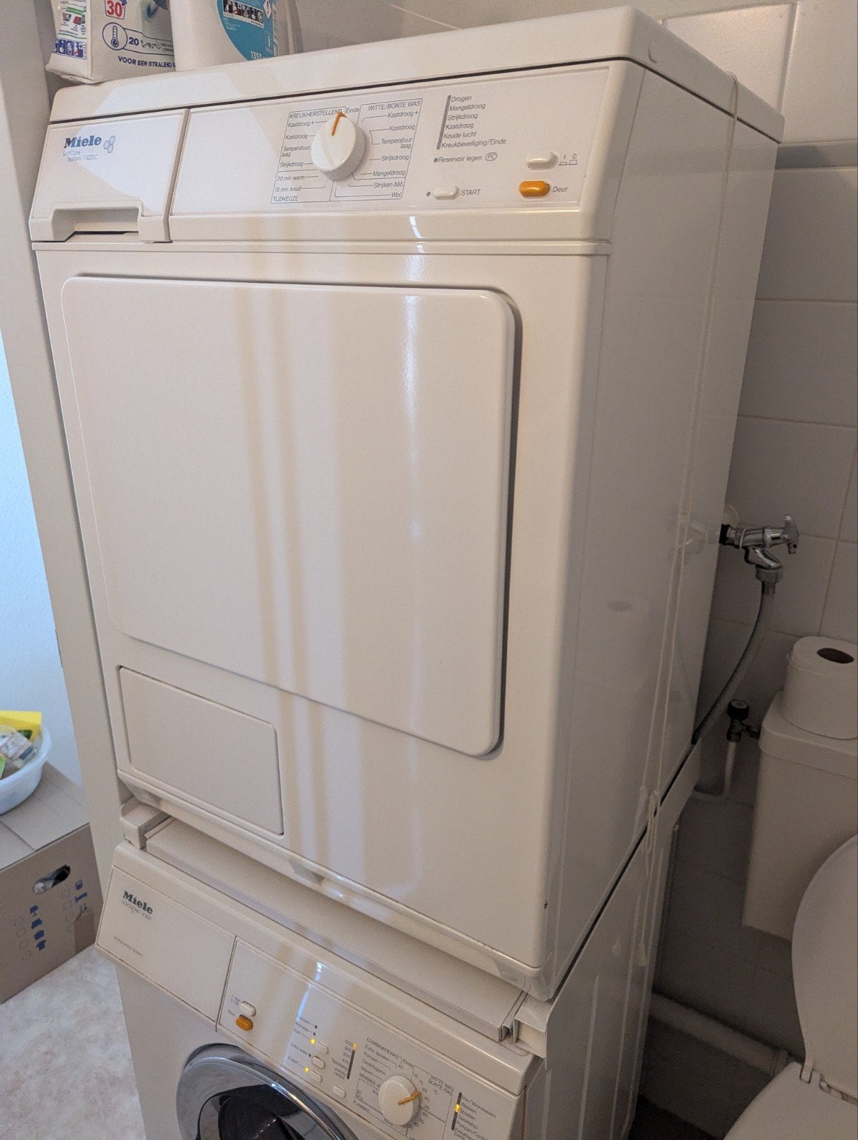 Miele SoftCare System T4223C Condensdroger, 6 tot 8 kg, Gebruikt, Anti-kreukfase, Ophalen of Verzenden