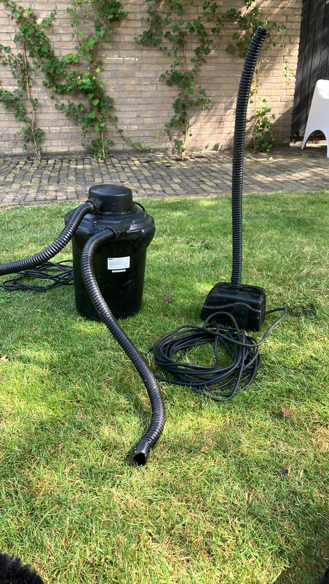 Vijverpomp drukfilter met uvc lamp en aparte opvoerpomp, Ophalen, Zo goed als nieuw, Vijverpomp