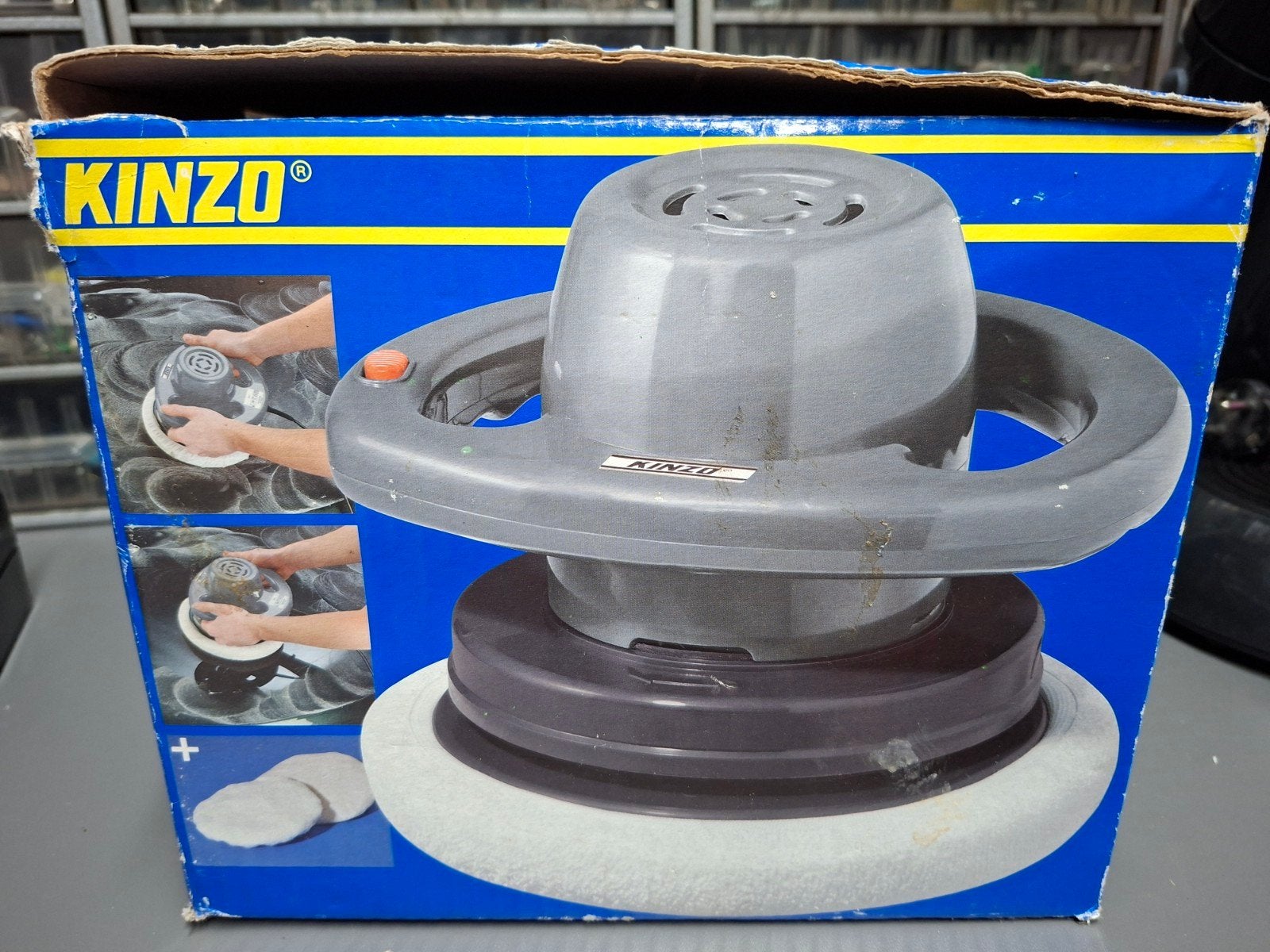 Kinzo Poetsmachine 120W - met 2 pats, Auto diversen, Ophalen of Verzenden