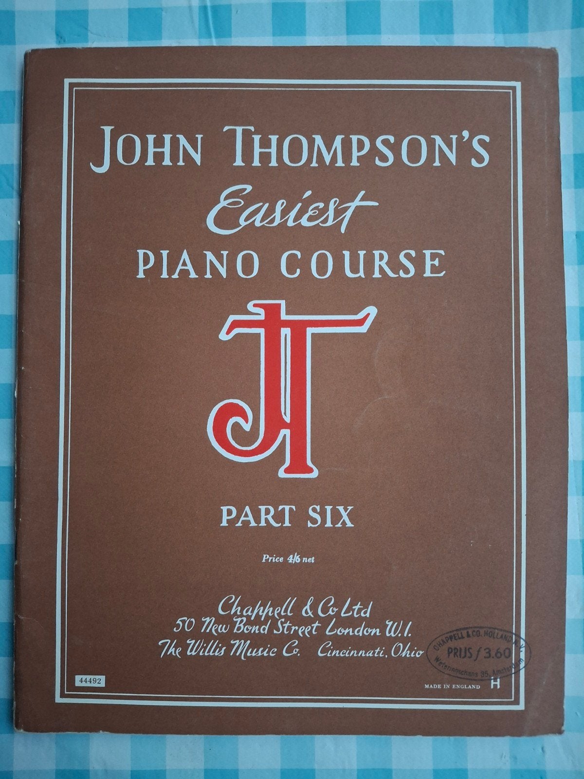 John Thompson's Easiest Piano Course - Deel Zes, Gebruikt, Klassiek, Les of Cursus, Ophalen of Verzenden