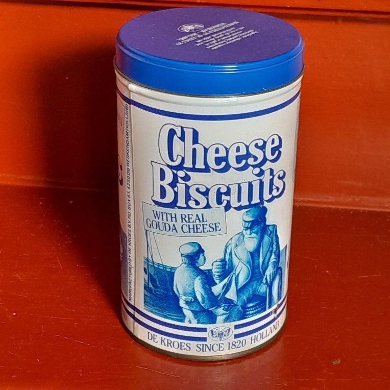 Blik kaasbolletjes De Kroes, Verzamelen, Blikken, Ophalen of Verzenden, Gebruikt, Overige, Overige merken