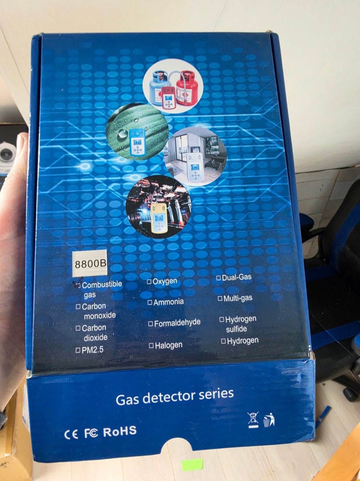 8800B Gaslekdetector- nieuw in doos, Doe-het-zelf en Verbouw, Ophalen of Verzenden, Nieuw, Overige meters