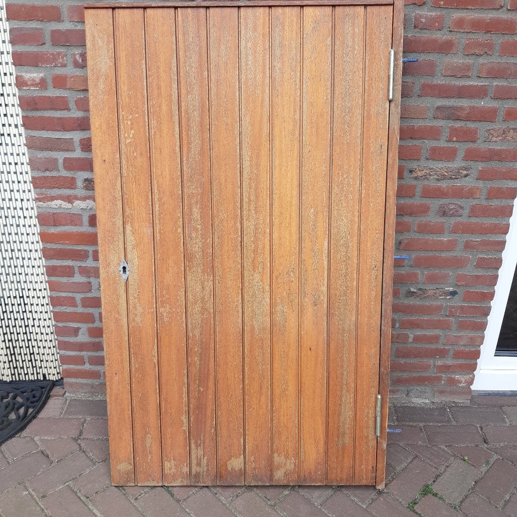 Hardhouten deur, Ophalen, Gebruikt, 80 tot 100 cm, Minder dan 200 cm