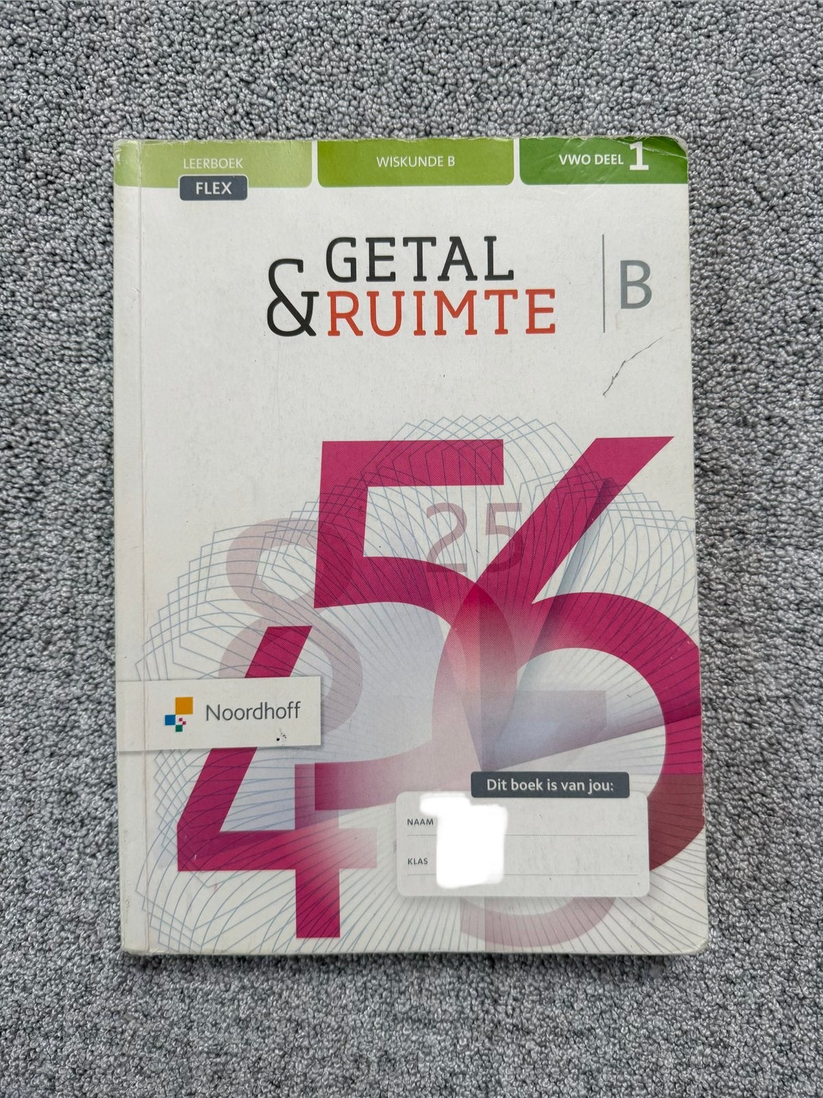 Getal & Ruimte VWO deel 1, Boeken, Ophalen of Verzenden, Zo goed als nieuw, J.H. Dijkhuis, Natuurwetenschap