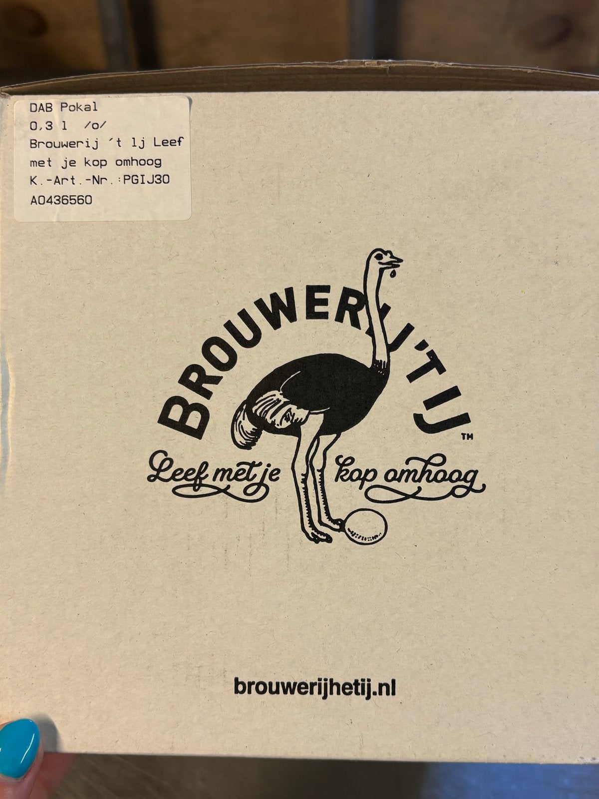 6 Brouwerij 't IJ glazen 0,3L, Glas of Glazen, Overige merken, Nieuw, Ophalen of Verzenden