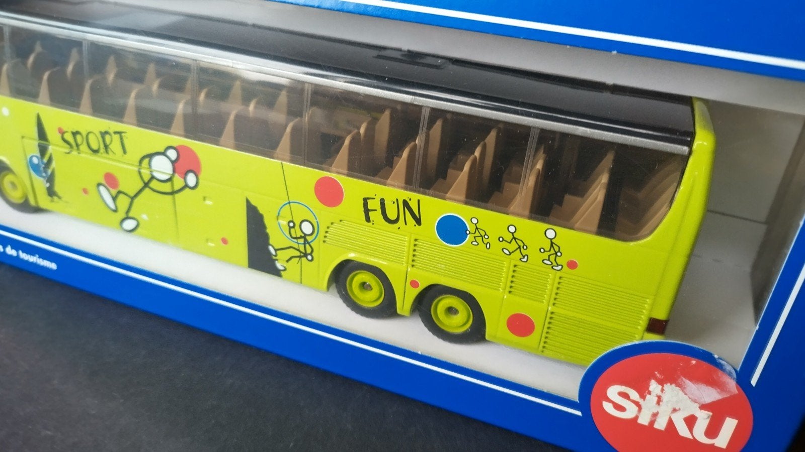 Setra S417 HDH Reisebus Touringcar 1:55 Siku Pol, SIKU, Verzenden, Zo goed als nieuw, Bus of Vrachtwagen