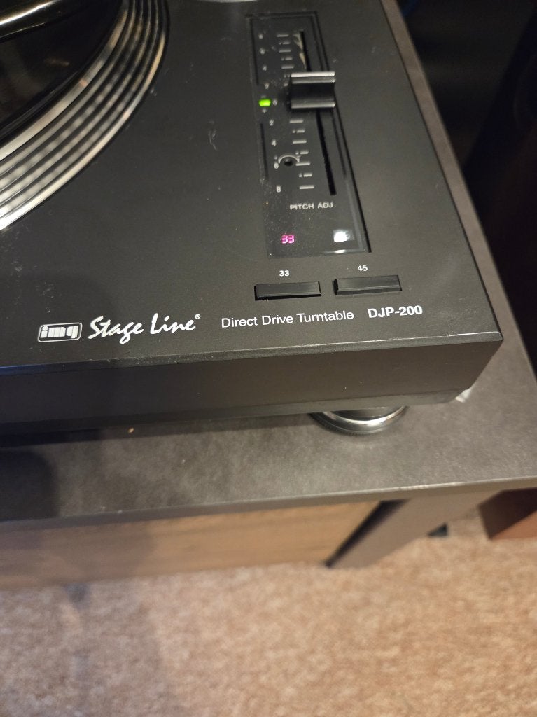 Stageline DJ platenspeler DJP-200 direct drive, Gebruikt, Pitch-regelaar, Platenspeler, Ophalen