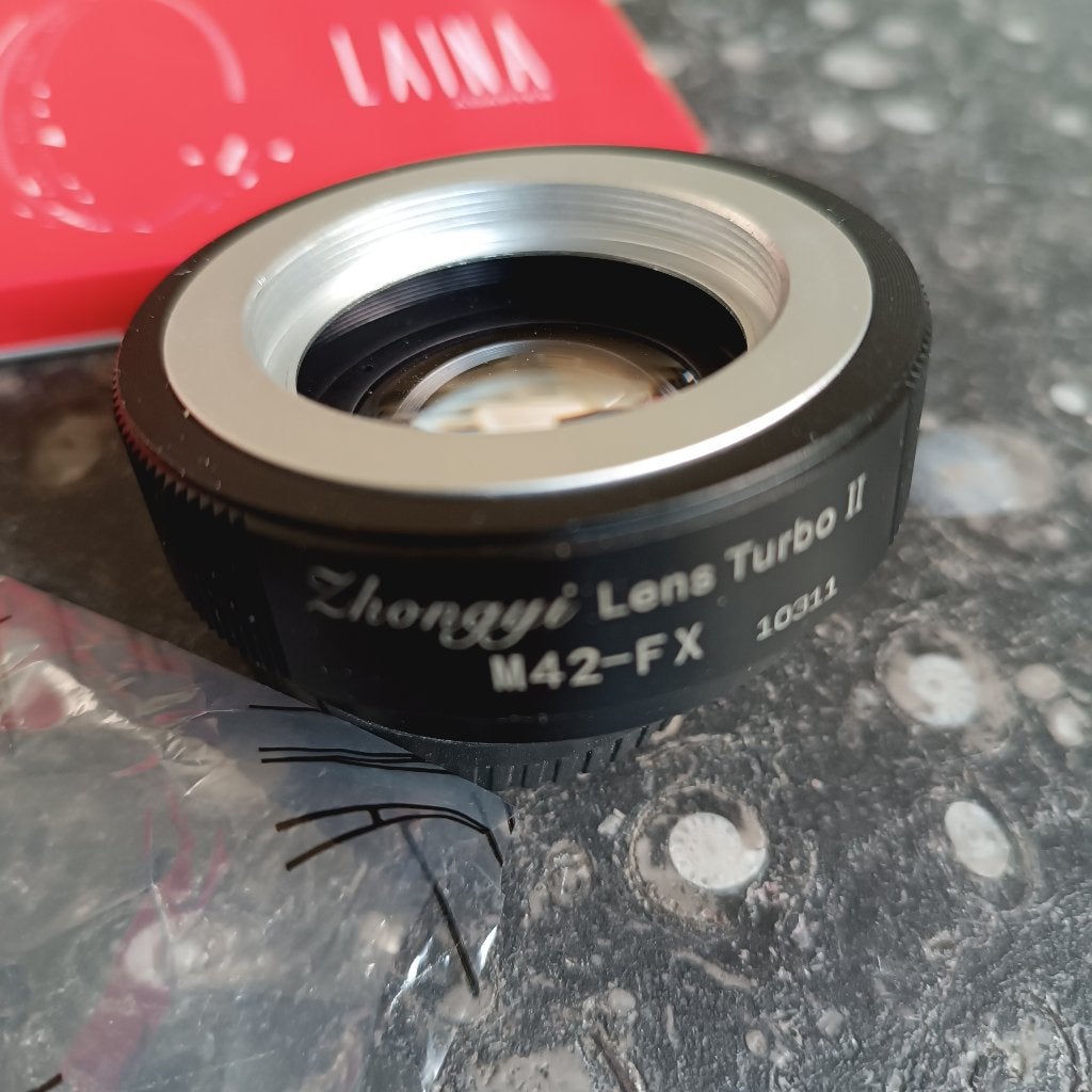 Laina Zhongyi Lens Turbo II M42-FX Fujifilm Speed Booster, Audio, Tv en Foto, Fotografie | Lenzen en Objectieven, Ophalen, Zo goed als nieuw