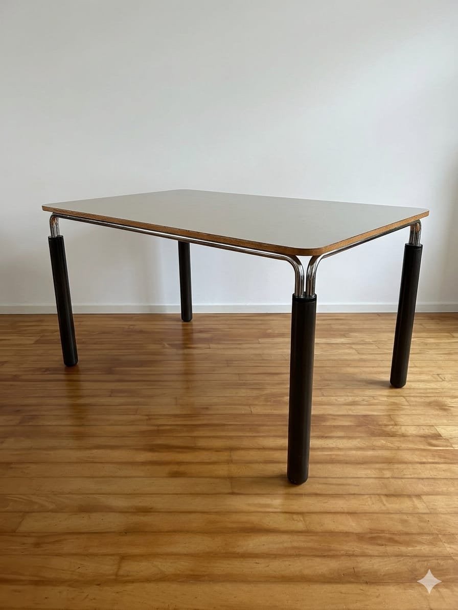 PROJECT-TAFEL; Bauhaus design jaren ‘60/‘70, 140 cm X 90 cm, Ophalen, Gebruikt, 100 tot 150 cm, BAUHAUS DESIGN