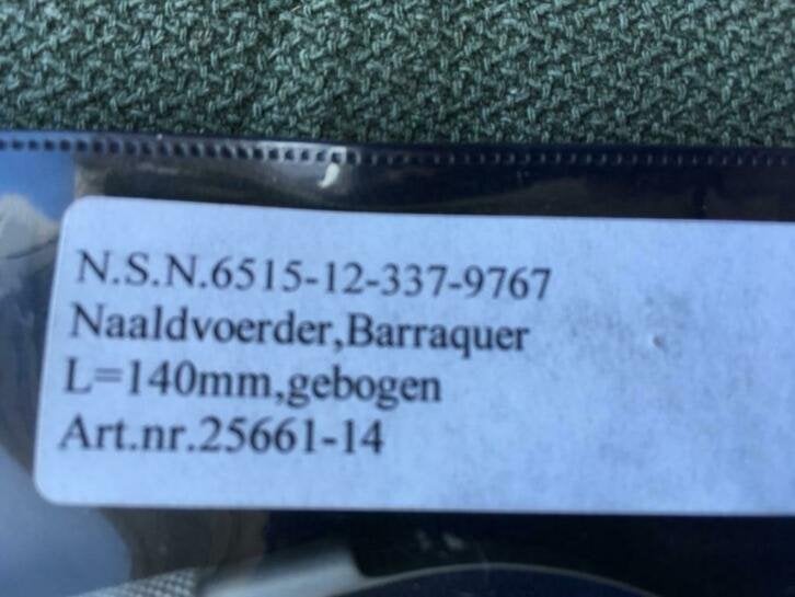 naaldvoerder tandheelkundig Barraquer 140 mm lengte, Diversen, Niet ingevuld, Niet ingevuld, Ophalen of Verzenden, Zo goed als nieuw