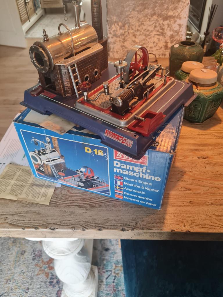 blik speelgoed stoom machines 2x 1x in originele doos nieuw, Verzamelen, Blikken, Ophalen of Verzenden, Zo goed als nieuw, Overige