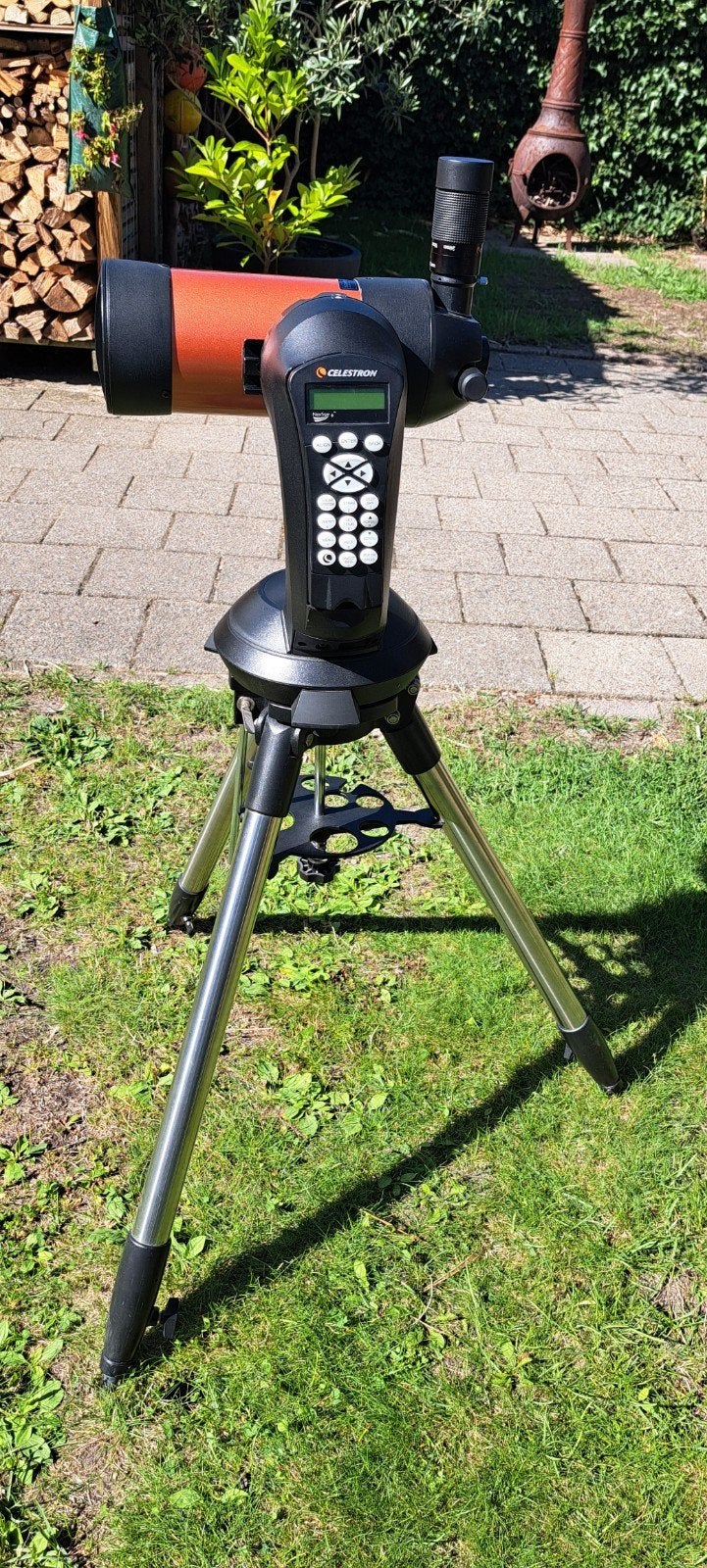 Celestron NexStar 4SE telescoop met accessoires, 80 tot 200 mm, Met statief, Zo goed als nieuw, Spiegeltelescoop (reflector)