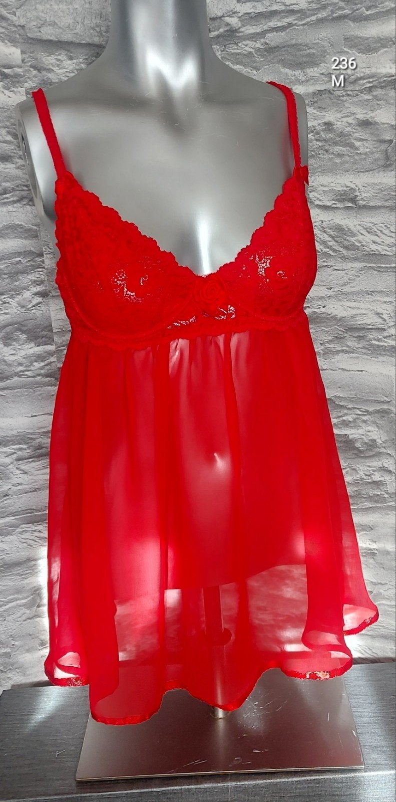 Sexy rood lingerie jurkje M, Kleding | Dames, Ophalen of Verzenden, Rood, Nachtkleding