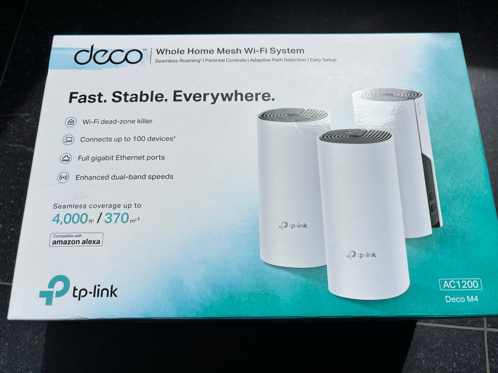 TP-Link Deco M4 AC1200 Whole Home Mesh Wi-Fi Systeem, Computers en Software, Routers en Modems, Ophalen, Nieuw, Router