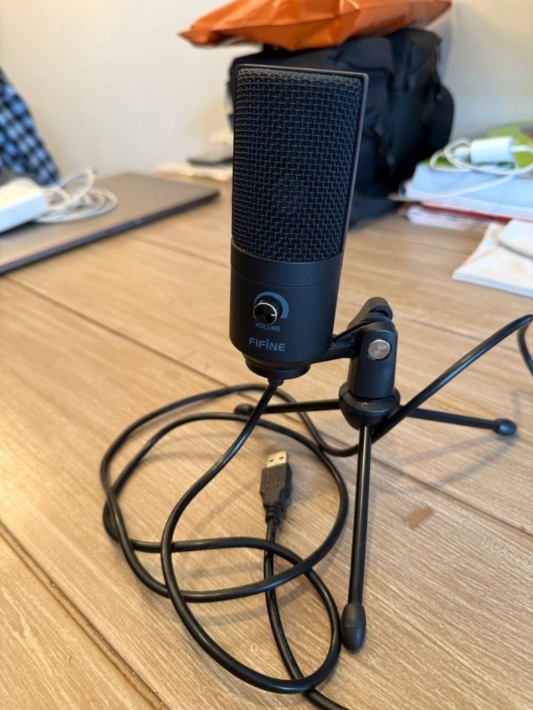 FIFINE USB Condensator Microfoon, Ophalen of Verzenden, Gebruikt, Studiomicrofoon