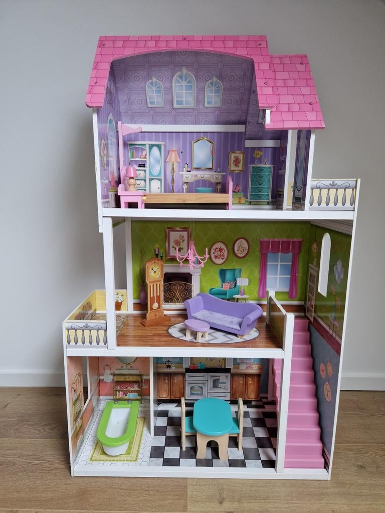Kidscraft Poppenhuis Barbiehuis, Ophalen, Gebruikt, Poppenhuis