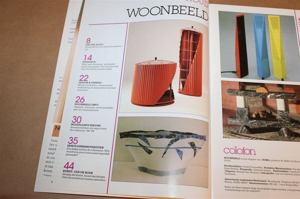 Woonbeeld 1988 Nr. 5 — Vintage Design en Interieur, Ophalen of Verzenden, Gelezen, Overige typen