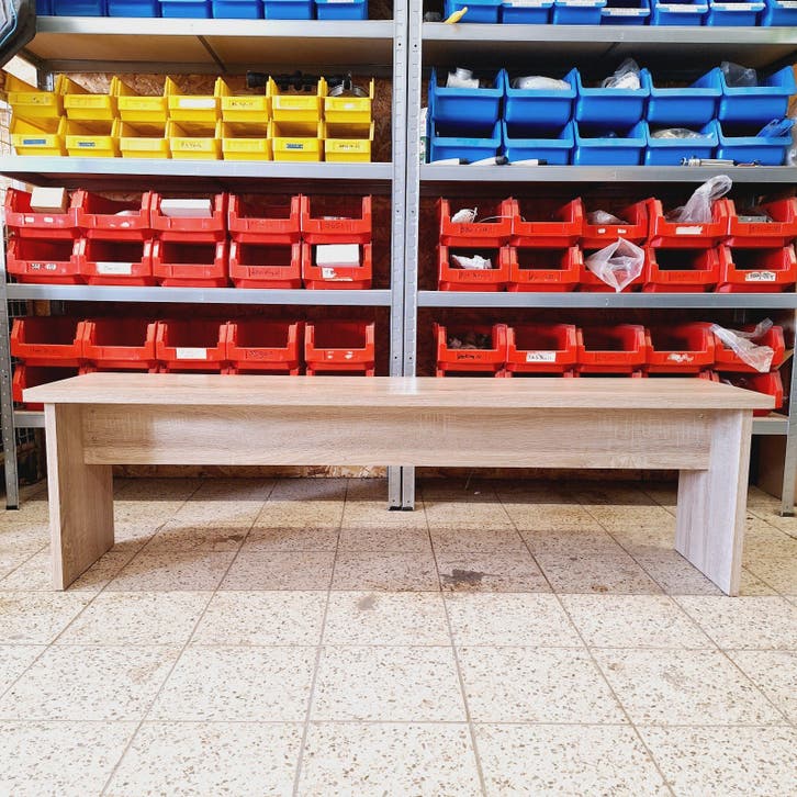 Houten Bank / Tafel / Keukenbank (158 x 46 x 37 cm)