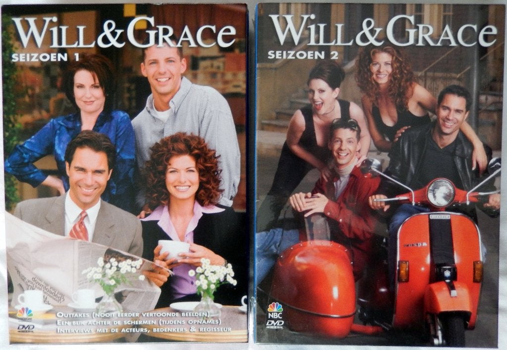 Will & Grace - Seizoen 1 & 2 DVD Boxset, Ophalen of Verzenden, Komedie, Nieuw in verpakking, Vanaf 12 jaar