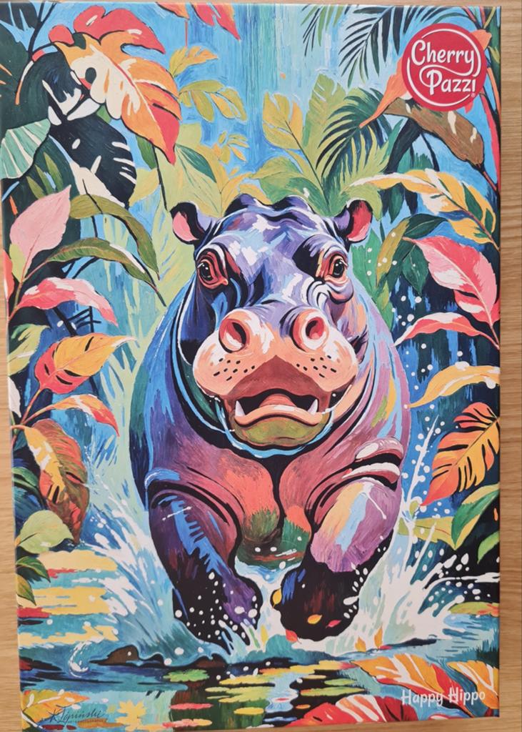 Happy hippo legpuzzel 500 stukjes, Ophalen, 500 t/m 1500 stukjes, Nieuw