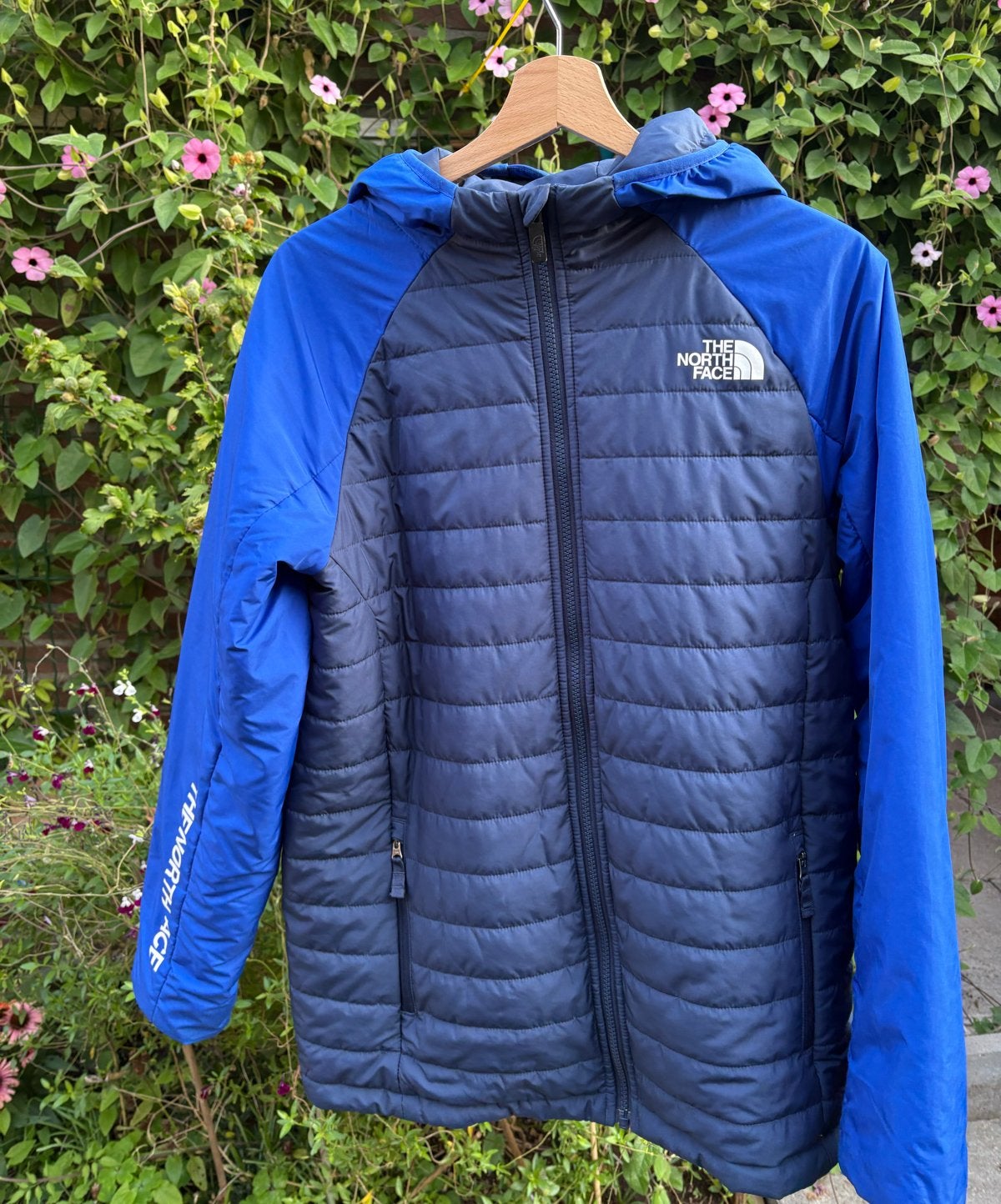 The North Face jongensjas - Maat XXL (18/20), Ophalen of Verzenden, Zo goed als nieuw, Overige maten, Blauw