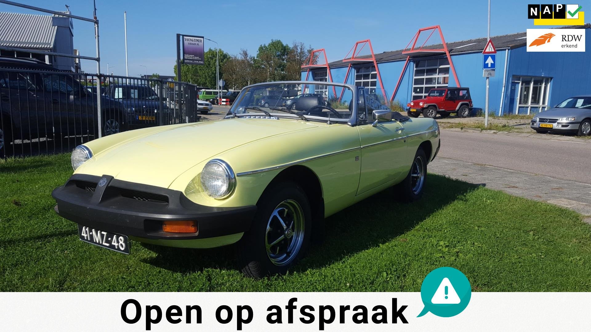 MG B type 1.8 Roadster 83252 km NL geleverde auto in excelle, B, Achterwielaandrijving, Gebruikt, Bedrijf