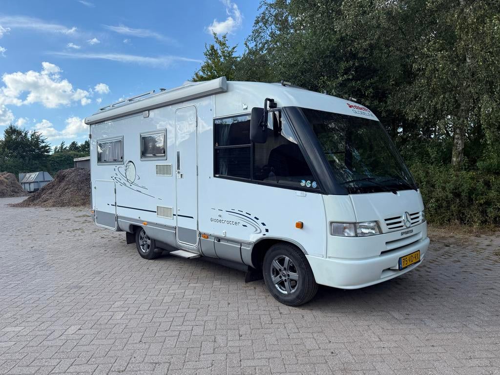 Mercedes Camper: Recentelijk gerenoveerd en compleet!, Caravans en Kamperen, Campers, Integraal, TV, Tot en met 2, Mercedes-Benz