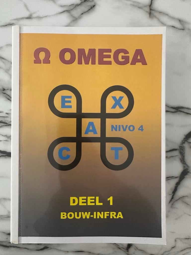 Omega Exact Wiskunde/Natuurkunde deel 1en2  BOL 4 Bouw-Infra, Boeken, Ophalen of Verzenden, Beta, Nieuw, MBO