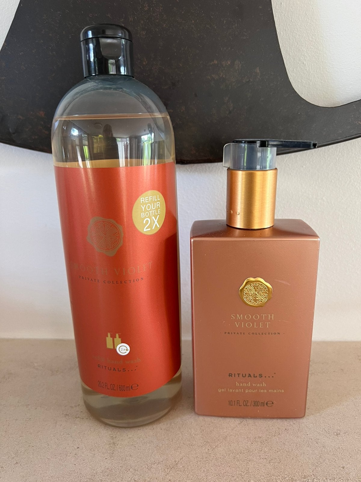 Rituals Smooth Violet Handwash 300 ml & refill 600 ml Nieuw, Ophalen of Verzenden, Nieuw, Bad & Douche