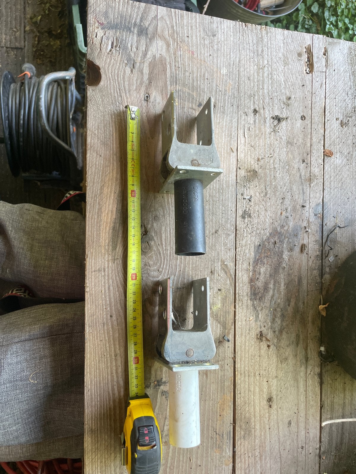 2 maal bommerscharnier, Ophalen of Verzenden, Gebruikt, IJzer, Scharnier