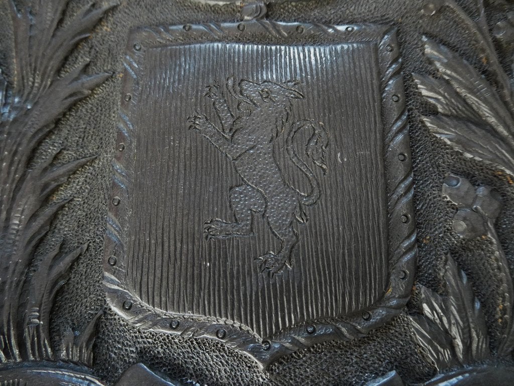 Tinnen bord Familie wapen De Casaux Frankrijk heraldiek, Ophalen of Verzenden