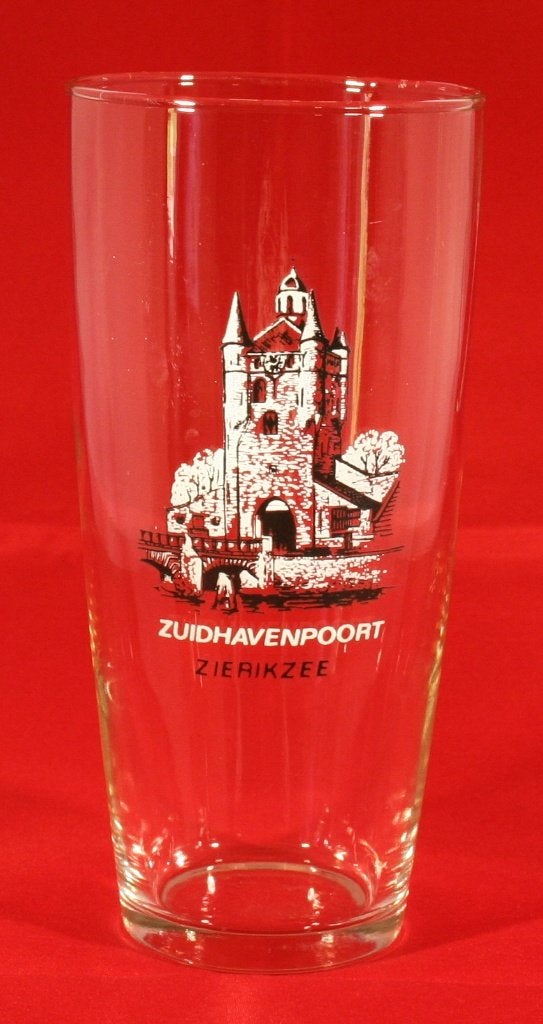 Bierglas Zuiderhavenpoort Zierikzee, Ophalen of Verzenden, Zo goed als nieuw, Bierglas