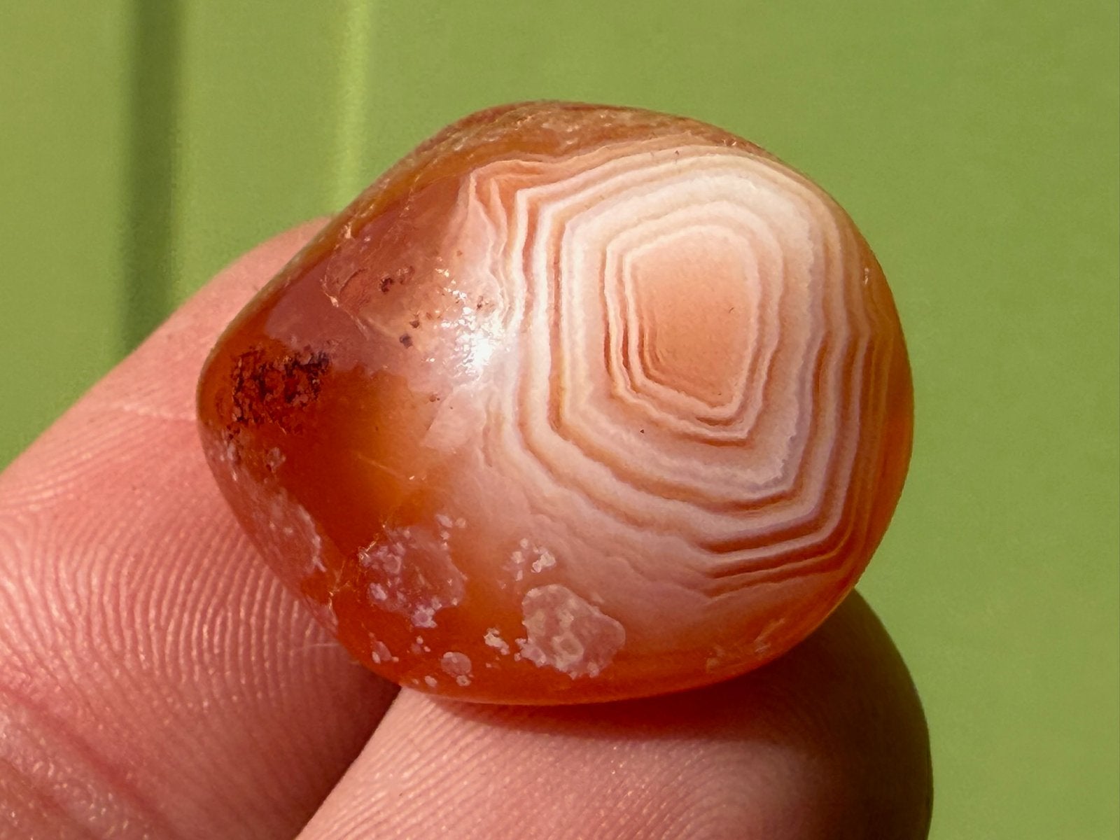 Oranje Chalcedoon broekzaksteen trommelsteen, Ophalen of Verzenden, Mineraal