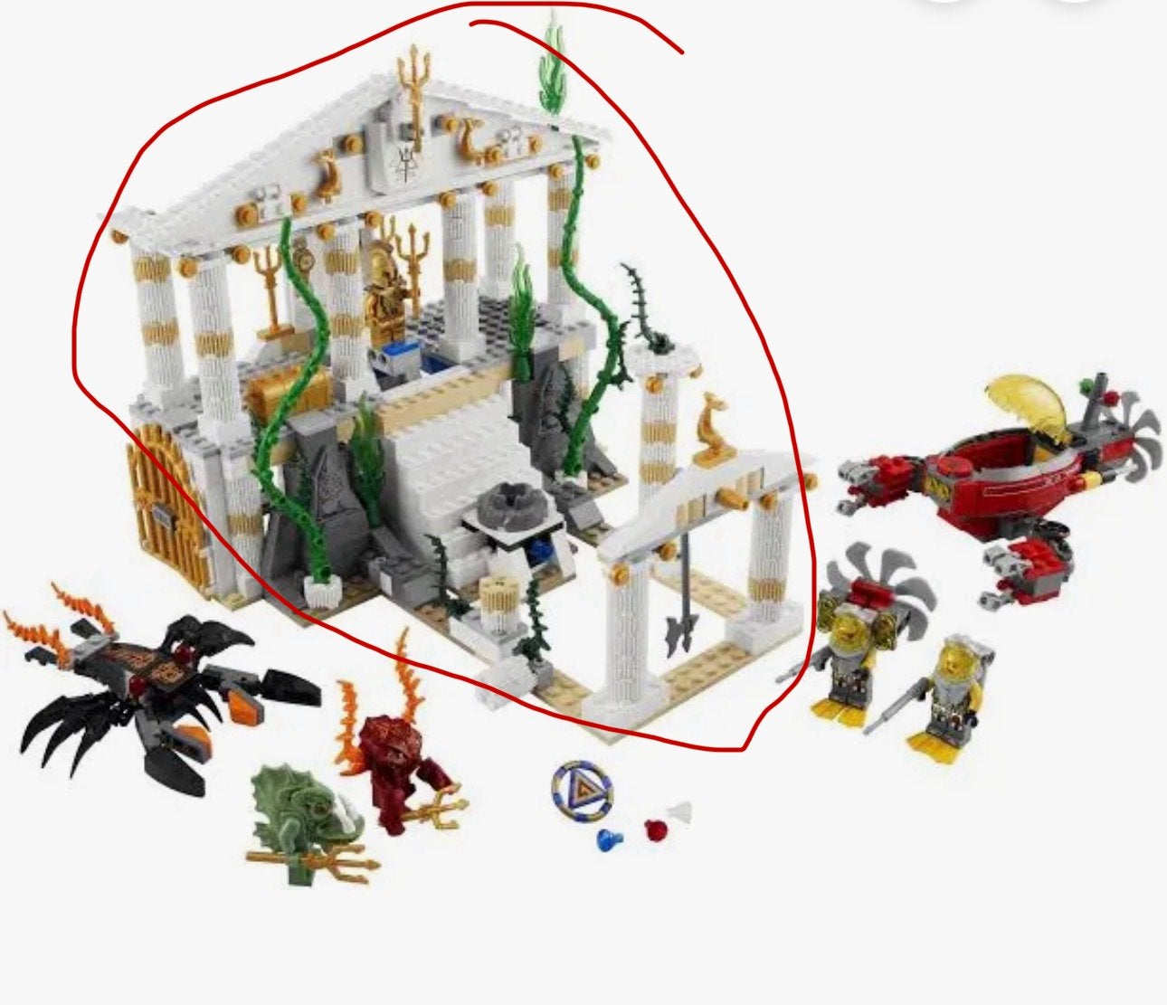Lego 7985 De Stad Atlantis, Kinderen en Baby's, Speelgoed | Duplo en Lego, Gebruikt, Lego, Complete set, Overige thema's, Ophalen of Verzenden