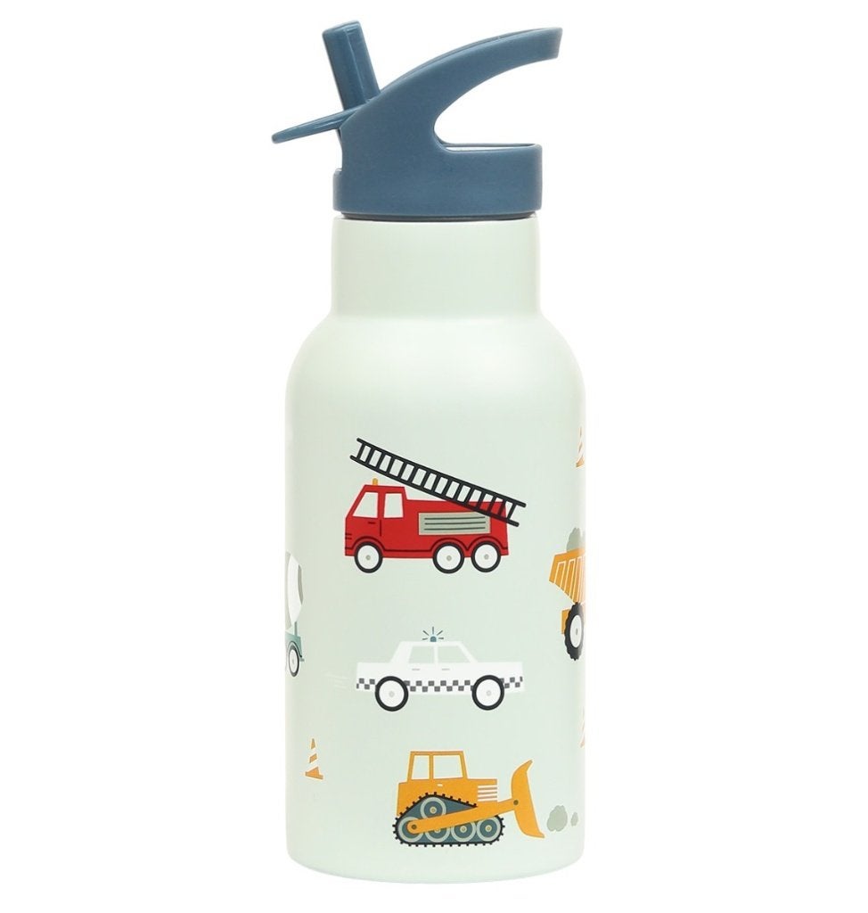 A Little Lovely Company 350ml RVS Drinkfles Voertuigen, Nieuw, Ophalen of Verzenden, Info@bezigebijtjezzz.nl, Bezige Bijtjezzz