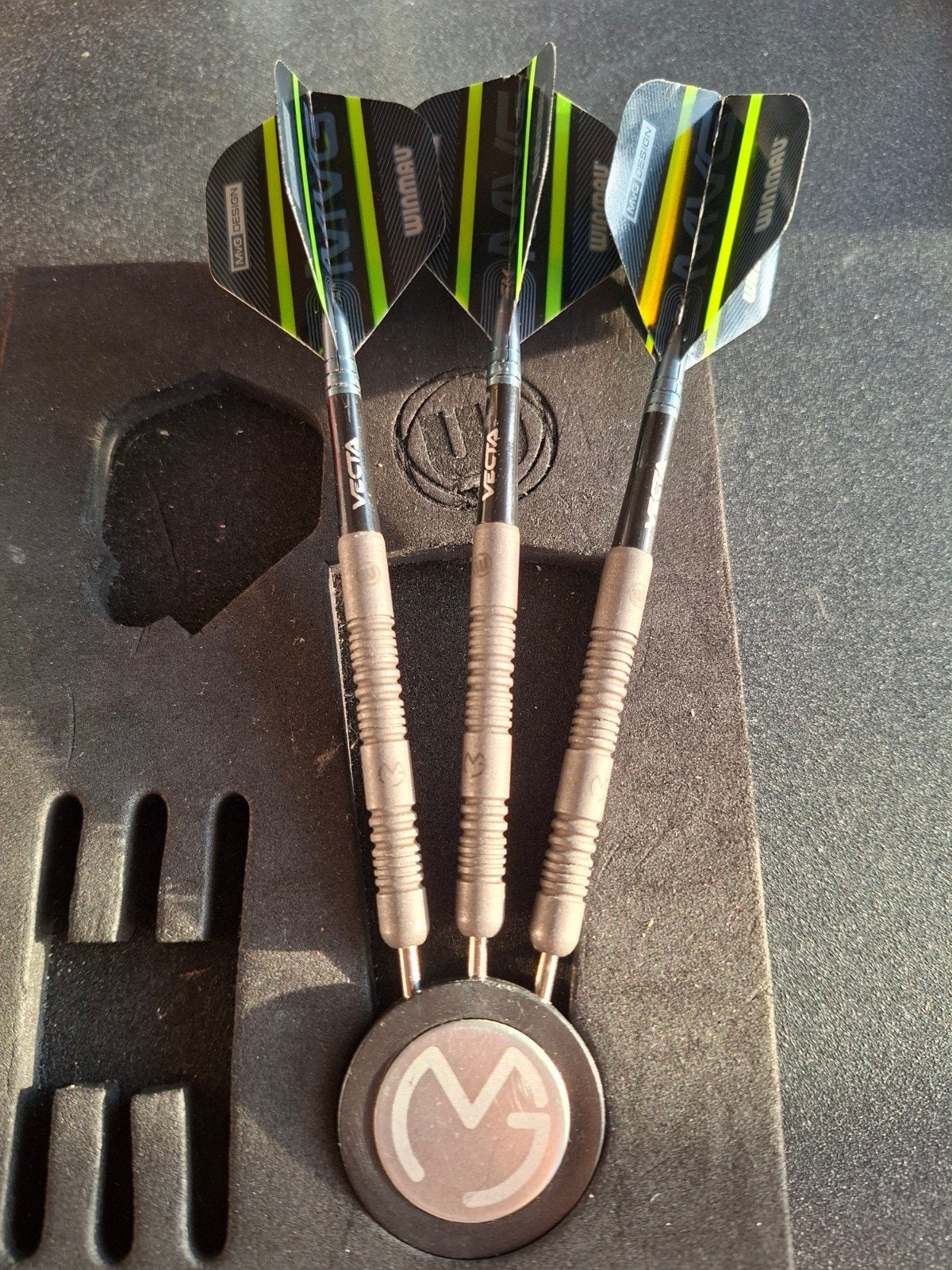 23 gram Michael van Gerwen dartpijlen, Sport en Fitness, Darts, Ophalen of Verzenden, Zo goed als nieuw, Pijlen