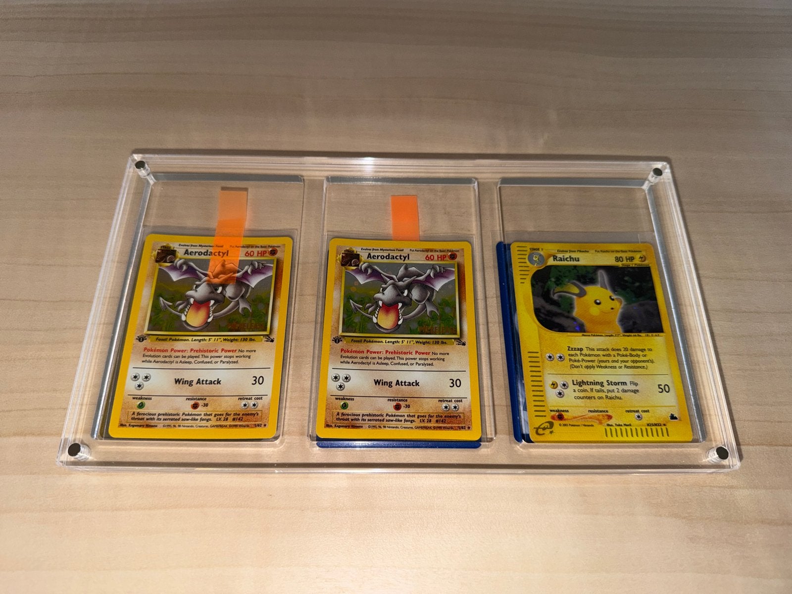 Pokémon verzameling, 6 kaarten incl.Acryl (vintage + modern), Ophalen of Verzenden, Zo goed als nieuw, Meerdere kaarten, Foil