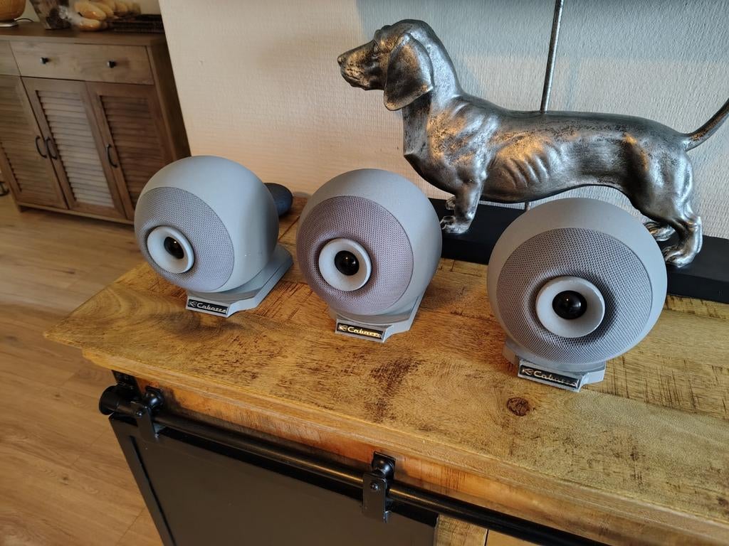 Cabasse IO  3 stuks  satelliet speakers - set van 3, Audio, Tv en Foto, Luidsprekers, Zo goed als nieuw, Minder dan 60 watt, Front, Rear of Stereo speakers