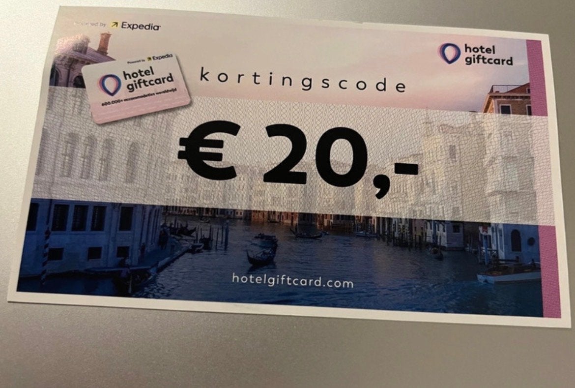 Hotelgiftcard kortingscode, Tickets en Kaartjes