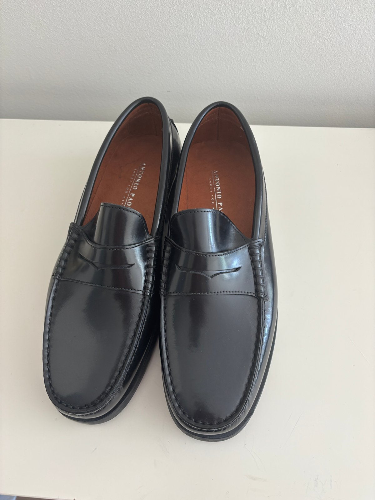 Heren pennyloafer mocassins maar 42, zwart spazzolato NIEUW, Kleding | Heren, Verzenden, Zwart, Nieuw, Espadrilles of Moccasins