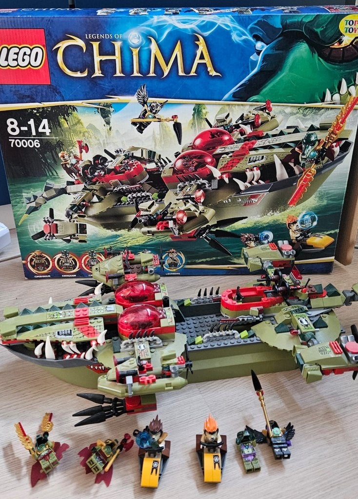 Lego chima krokodillenboot set 70006, Ophalen, Overige thema's, Lego, Zo goed als nieuw