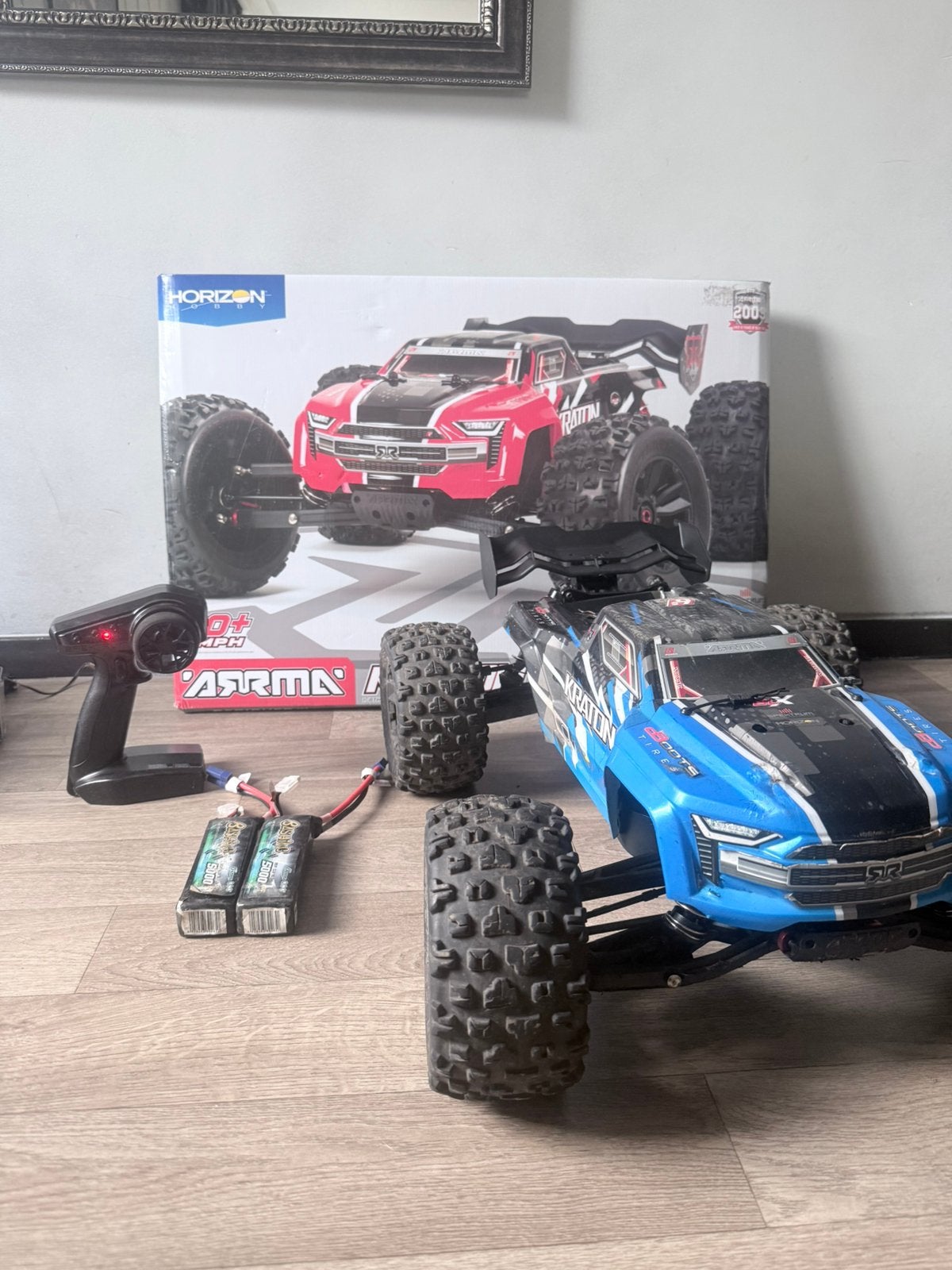 Arrma kraton 6s met upgrades, Ophalen, Zo goed als nieuw, Auto offroad
