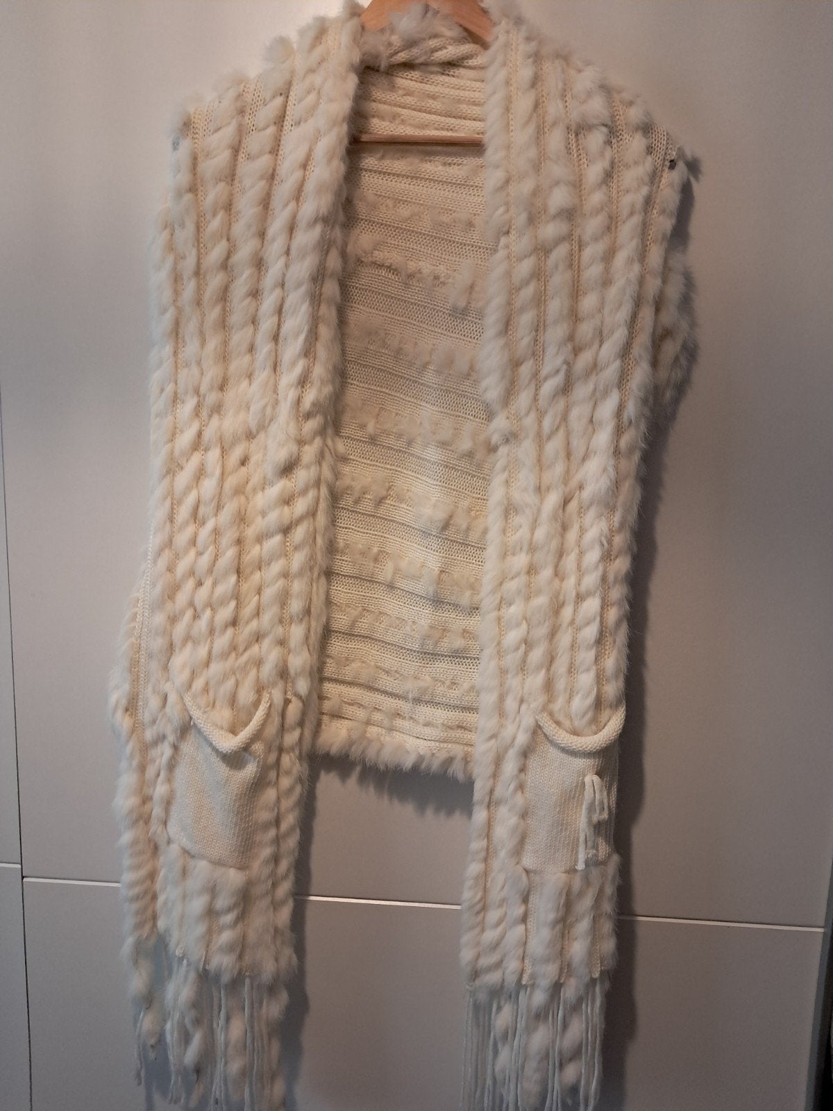 Nieuw Crème Hes met Fake Bont - Maat XL, Ophalen of Verzenden, Nieuw, Maat 46/48 (XL) of groter, Beige