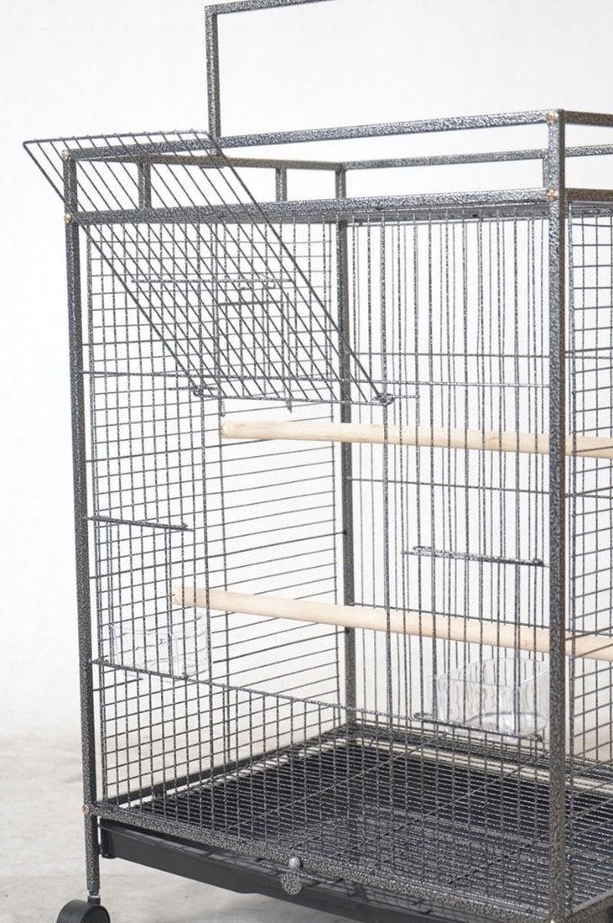 Binnen Volière Elegant - Hamerslag Antraciet Vogel Vogelkooi, Ophalen of Verzenden, Nieuw, Hout, Vogelkooi