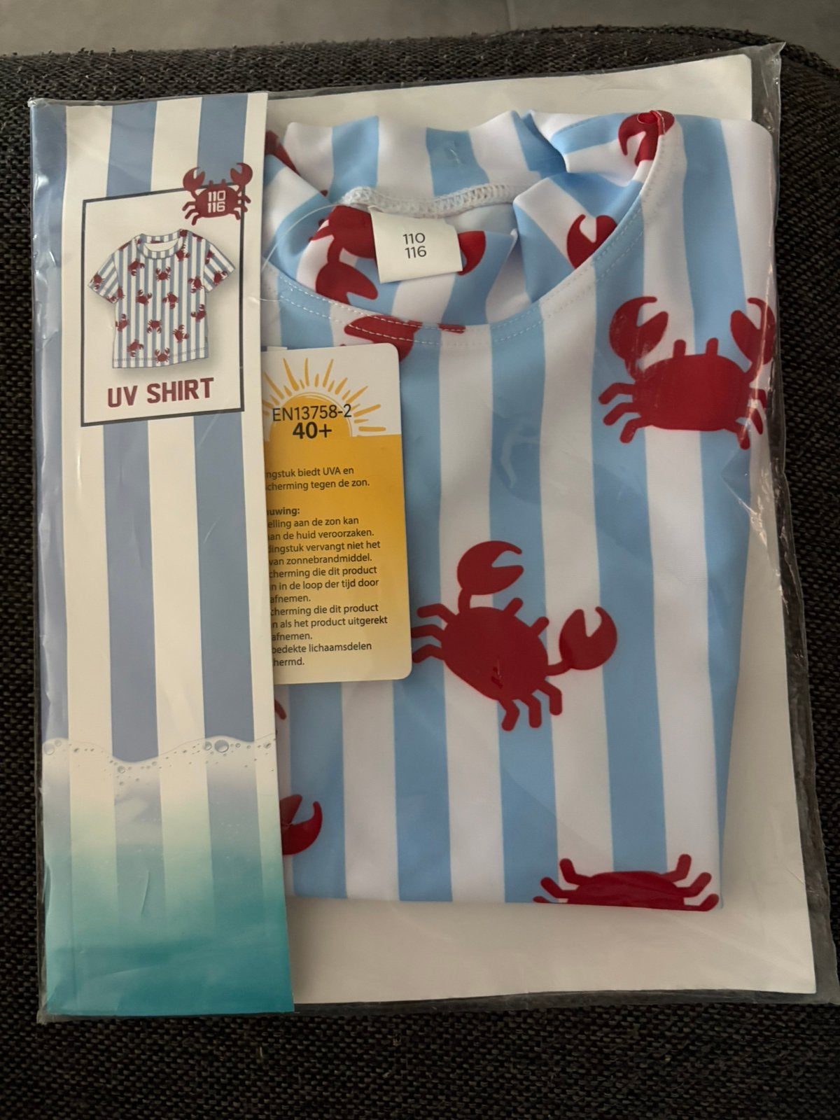 Twee UV zwemshirts 110/116, UV-zwemkleding, Jongen of Meisje, Nieuw, Ophalen of Verzenden