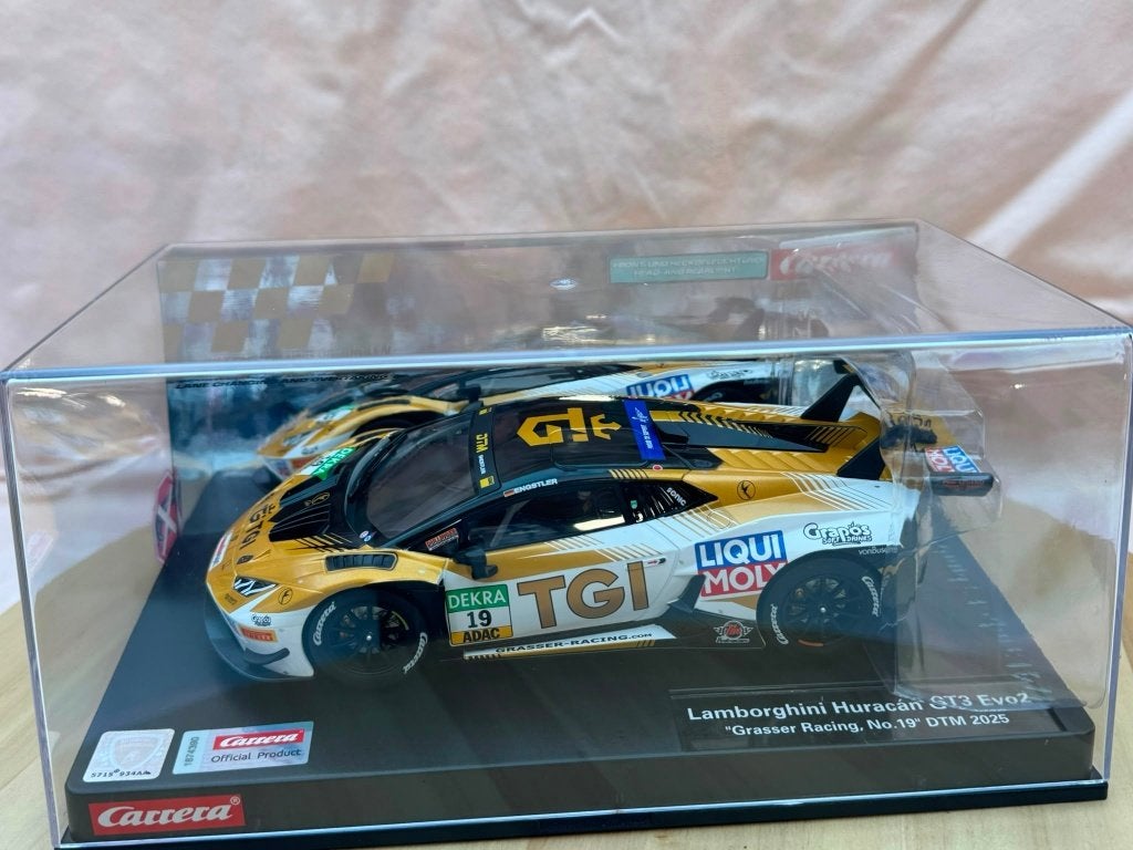 Carrera Dig.124 Lamborghini Huracán GT3 Evo2 Grasser No. 19, Racebaan, Carrera, Nieuw, Ophalen of Verzenden